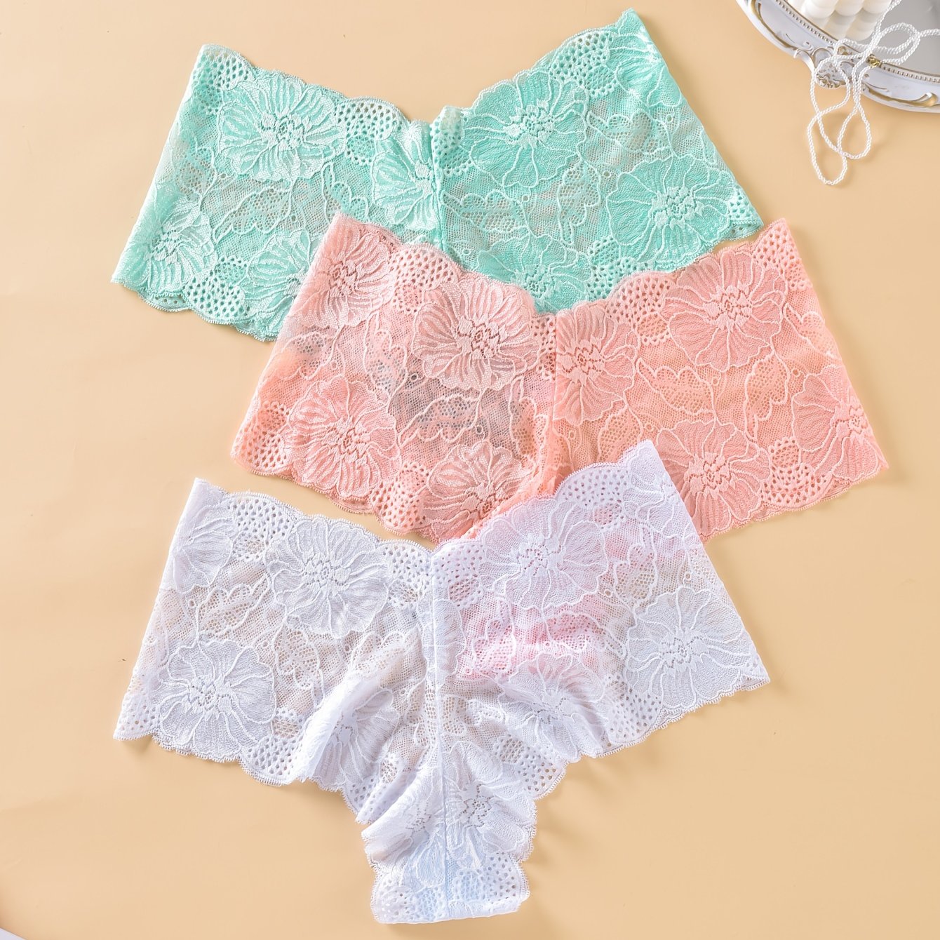 Lace Sexy Panties 3pcs