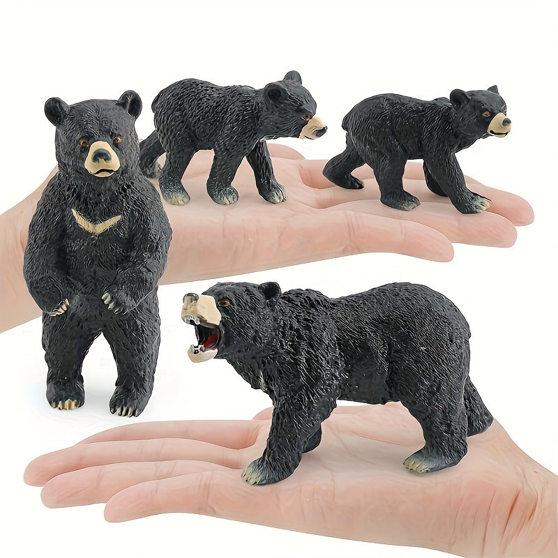 Realistic Wildlife Model Bear Moon Bear Static Desktop Decoration Toy