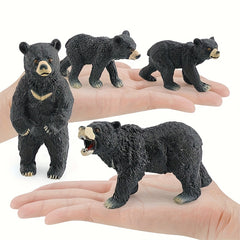 Realistic Wildlife Model Bear Moon Bear Static Desktop Decoration Toy