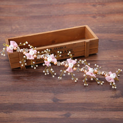 Rhinestone Floral Wedding Headpiece Hair Vine For Brides