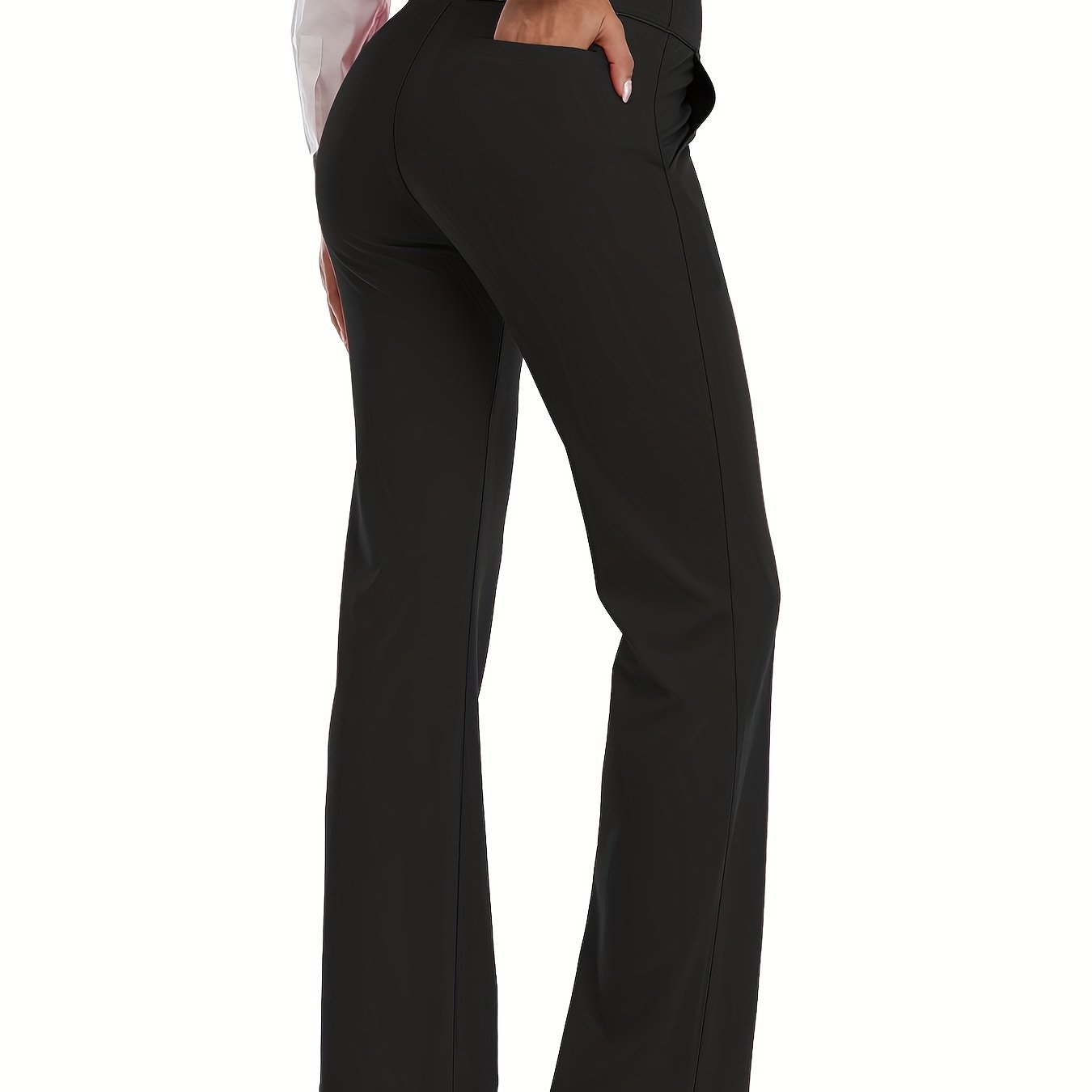 High Waist Flared Trousers Sports Fitness Yoga Running Trousers