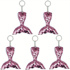 Mermaid Keychain Baby Shower Party Favor Supplies Decoration Keyring Pendant