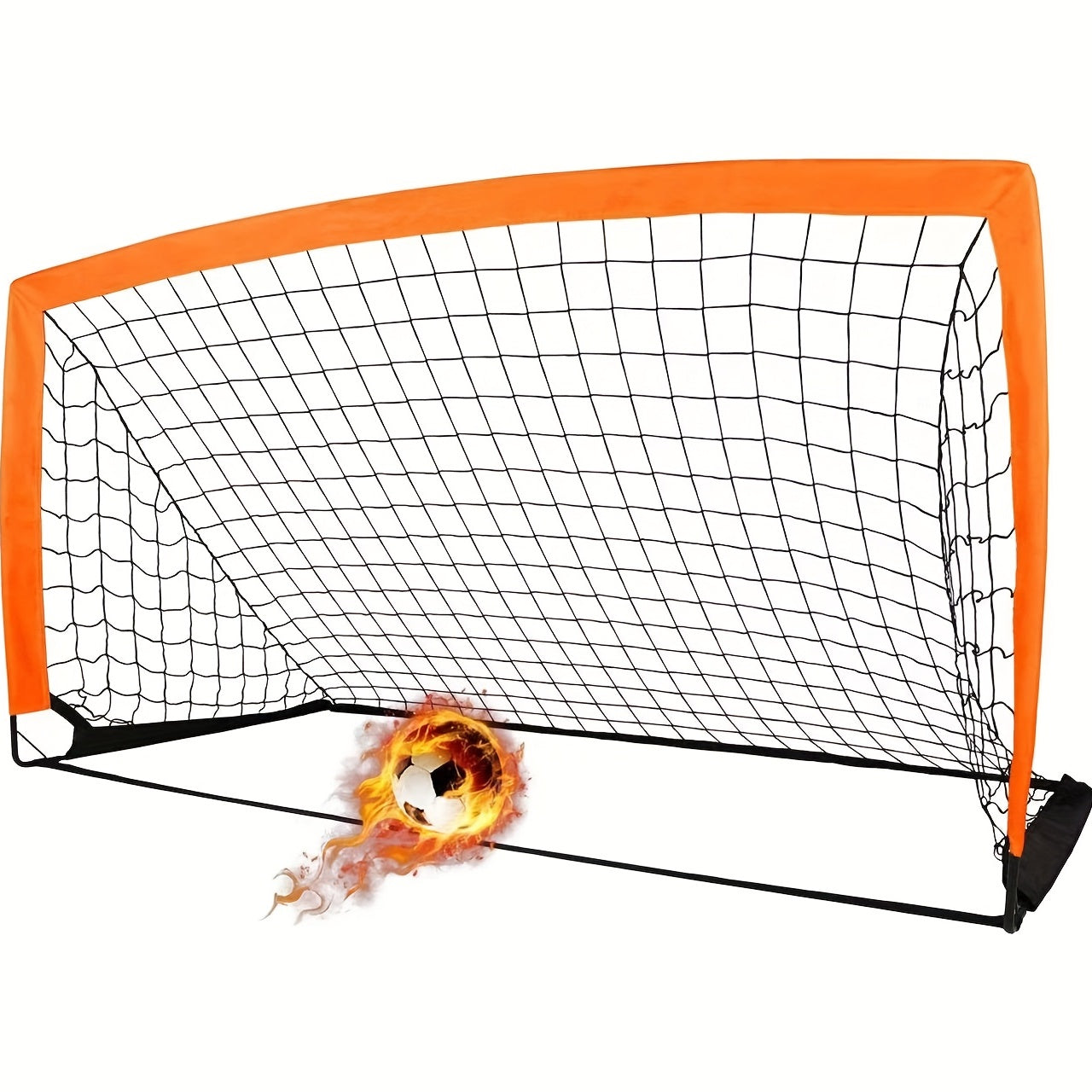 2pcs Portable Soccer Goals Set for Backyard Games & Training