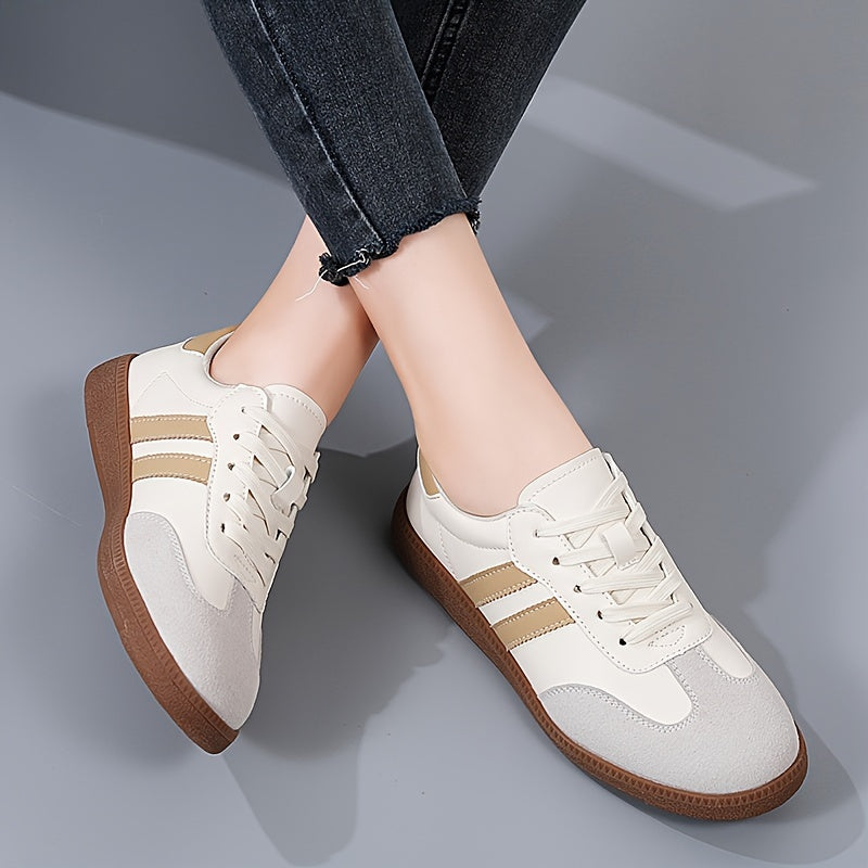 Women's Lightweight Lace-up Outdoor Flats Soft Sole Shoes