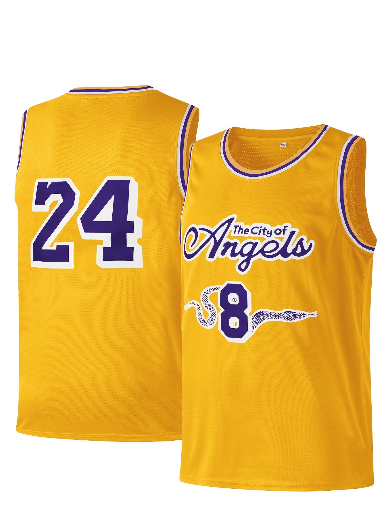 Youth Angels Basketball Jersey Sleeveless Embroidered Shirt
