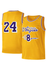 Youth Angels Basketball Jersey Sleeveless Embroidered Shirt