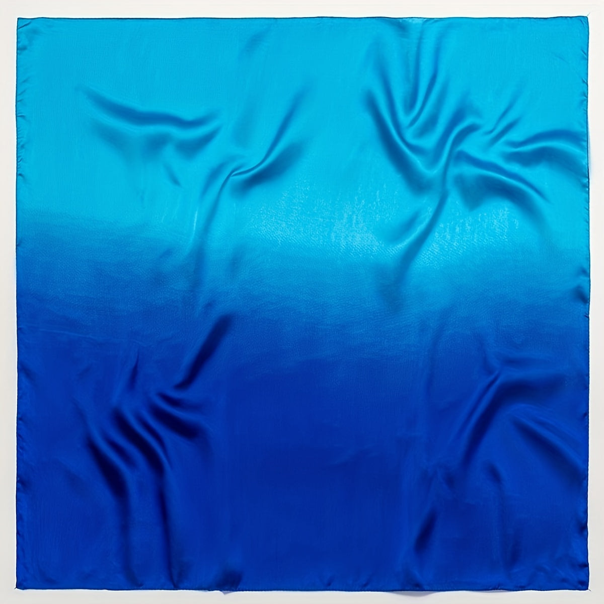 Gradient Bandana Satin Square Scarf Casual Silk Scarf Head Wrap