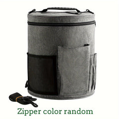 Round Knitting Bag Yarn Crochet Sewing Storage DIY Yarn Storage