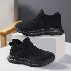 Boy's Knit Breathable Sock Shoes Soft Sole Sneakers Non Slip