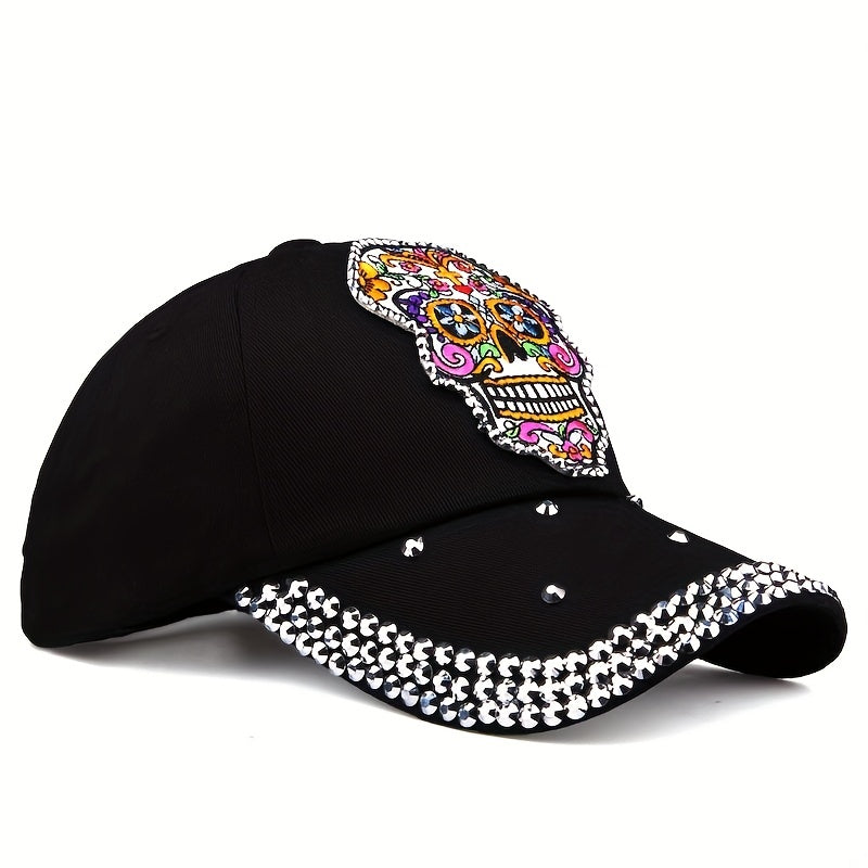 Skull Couple Baseball Cap Cartoon Patch Dad Hat Y2K Hip Hop Sun Hats