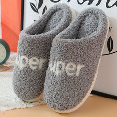 Warm Cozy House Slippers for Men Indoor Winter Shoes