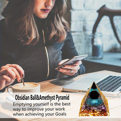 Natural Crystal Pyramid Healing Energy Reiki Chakra Meditation Stone