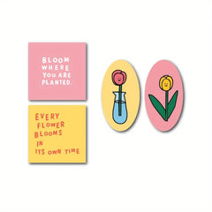 10 Waterproof Tulip Stickers for Journals - Girls Floral Decals
