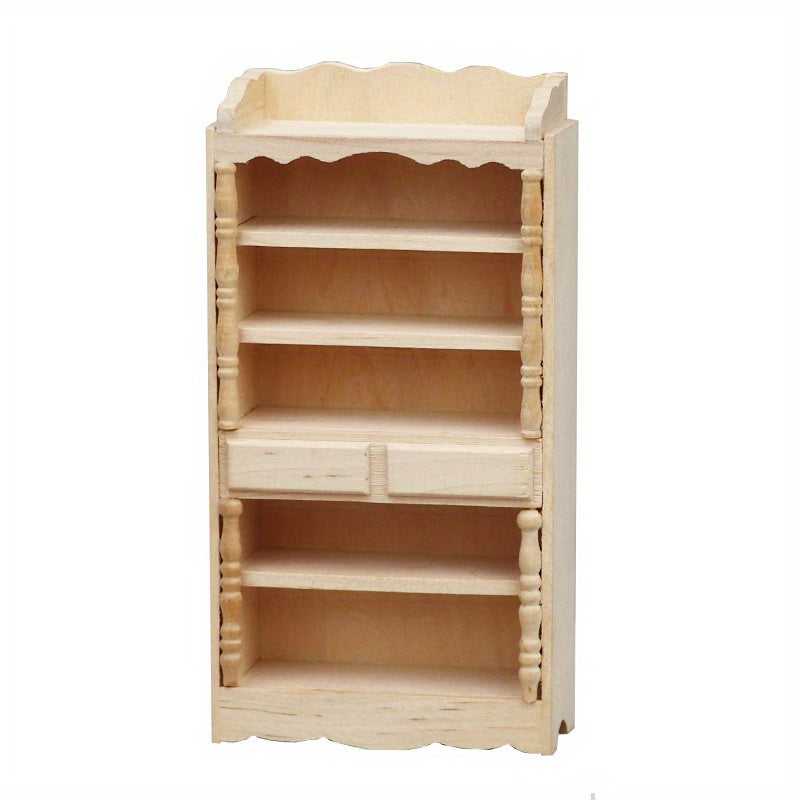 1:12 Scale Wooden Cabinet for Dollhouse Realistic Furniture Solid Wood