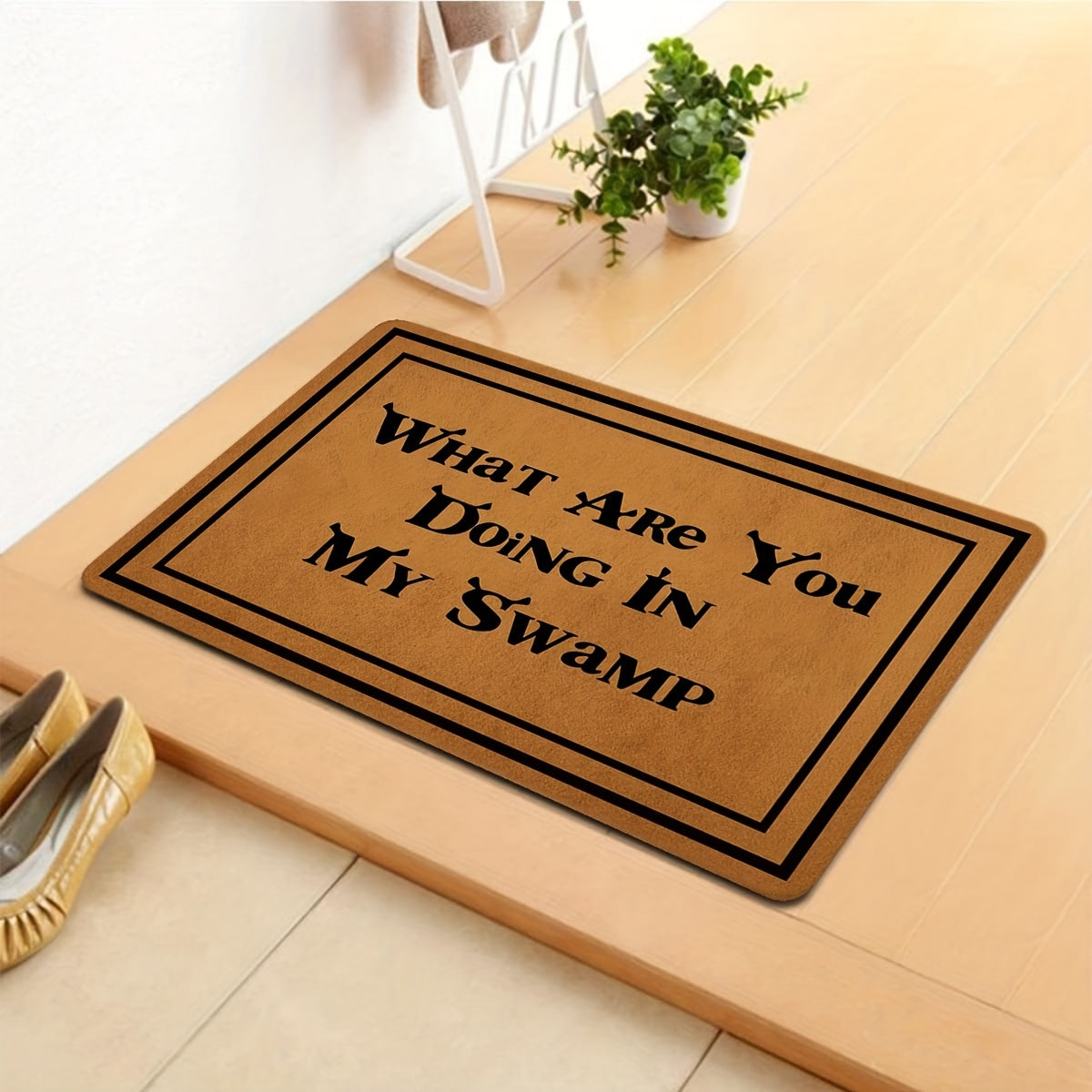Welcome Entrance Doormat Low Pile Indoor Outdoor Non Slip Mat