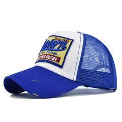 Men's Embroidered Mesh Baseball Cap Adjustable Trucker Sun Hat