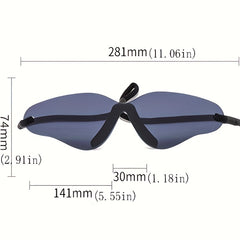 Y2K Niche Music Party Sunglasses UV400 Windproof Drawstring Goggles