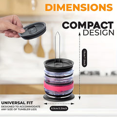 Cup Lid Organizer Vertical Storage Rack Space Saving for Cup Accessories