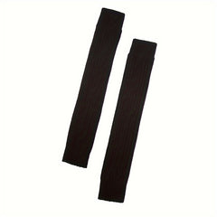 2 Pairs Solid Leg Warmers & Knee High Socks Women's Stockings