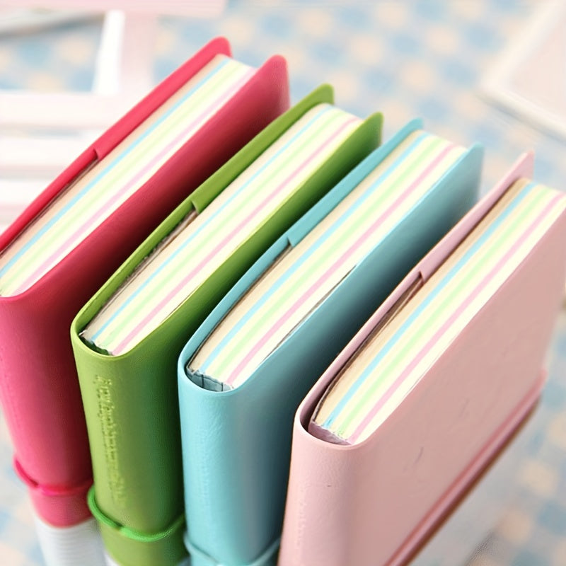 200 Sheets Candy Colored Leather Notebook