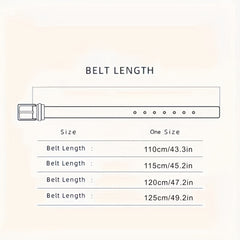 Men's Casual Auto Buckle PU Leather Business Belt Classic
