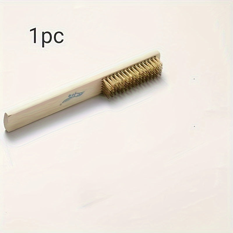 Copper & Stainless Steel Wire Brush Set for Rust Removal & Polishing