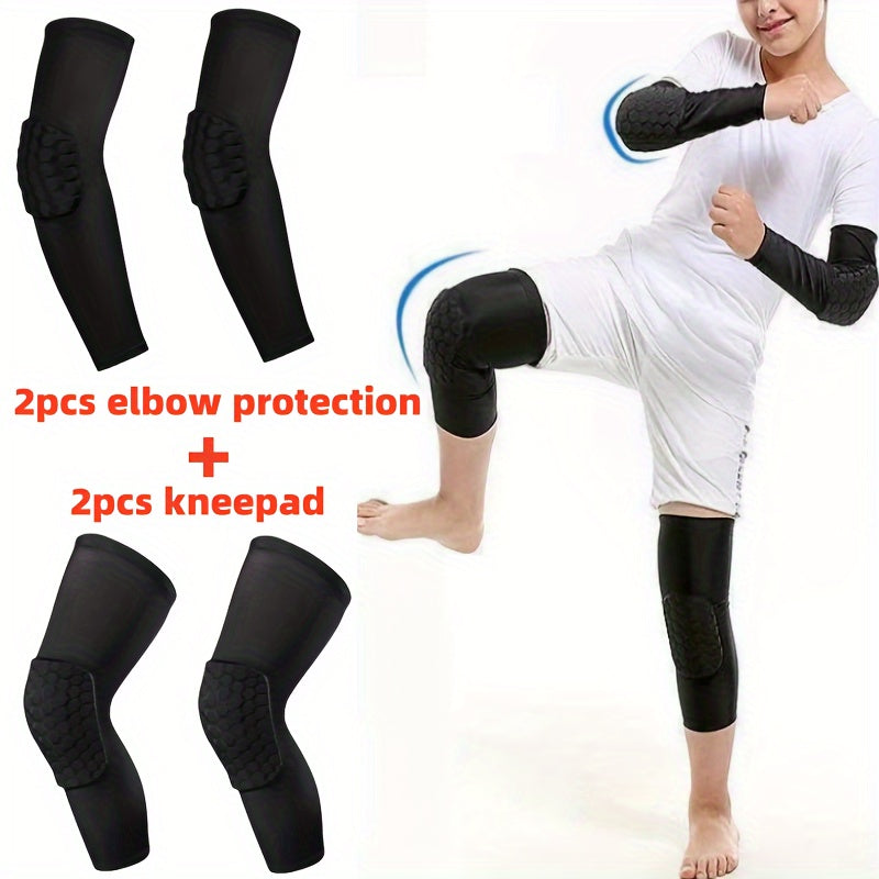 4pc Small Sports Knee Elbow Protection Set Skating Riding Running Yoga