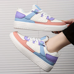 Women's Platform Low Skate Shoes Soft Sole Outdoor Sneakers