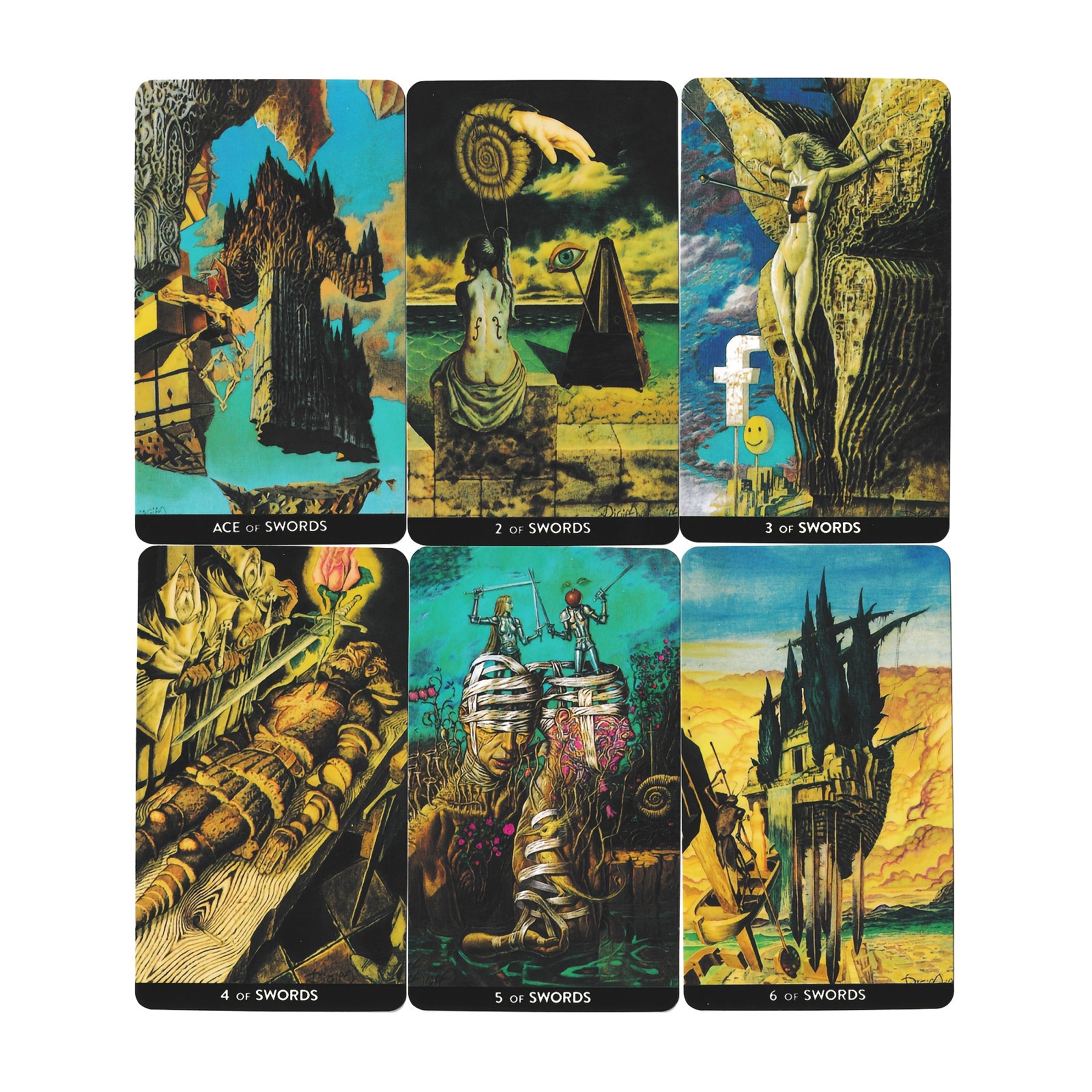 78pcs Surrealist Tarot English Tarot For Christmas Halloween Party