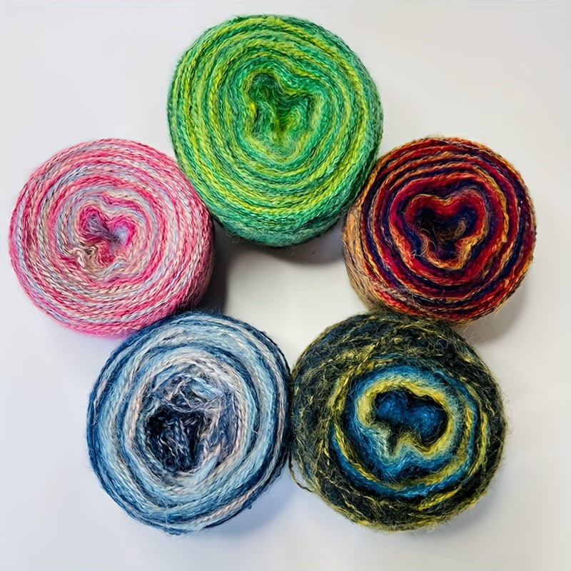 3pcs Gradient Iceland Wool Yarn DIY Crochet Knit Sweaters Scarves Hats