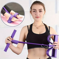 Yoga 4 Tube Sit Ups Pedal Puller Fitness Equipment