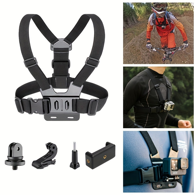 Mobile Phone Chest Strap Mount for POV Vlogging - GoPro Compatible
