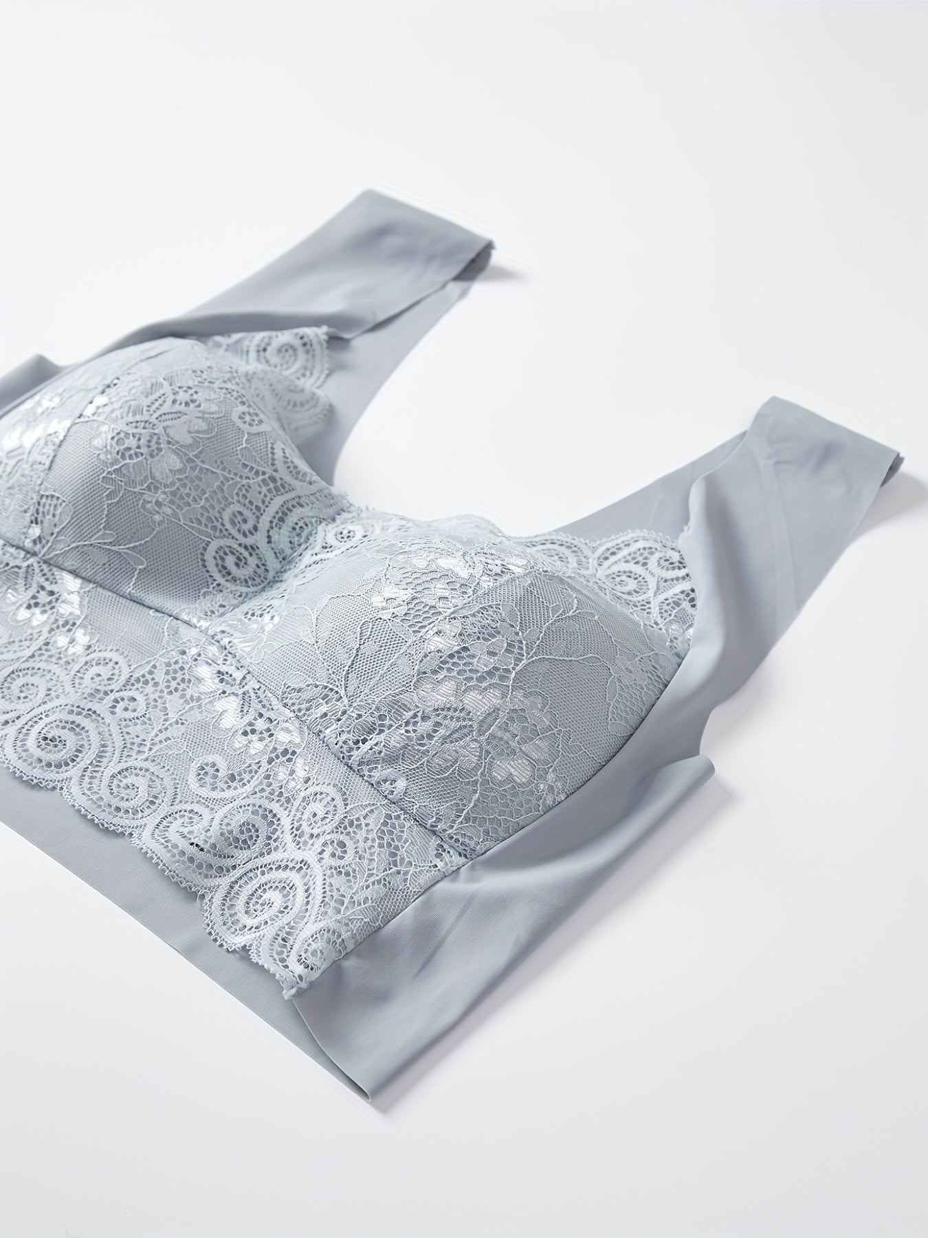 3pcs Lace Wireless Bras with Wide Straps