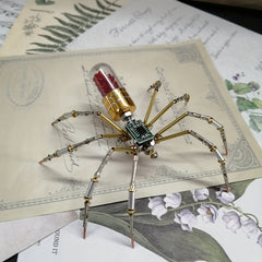 Steampunk DIY Metal Puzzle Small Spider Model Kit
