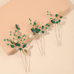 Crystal Jewelry Hairpin U shaped Ponytail Holder Hair Accessories