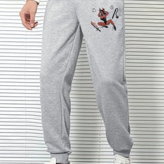 Men's Anime Graphic Sweatpants Drawstring Elastic Waist