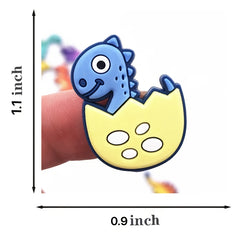 8pcs Dinosaur Shoe Charms PVC Anime Decoration Kids Gift