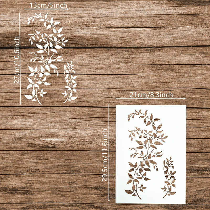 1pc Hollow Leaves Stencil Spray Painting Scrapbooking Decals Home Decor