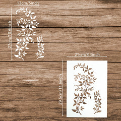 1pc Hollow Leaves Stencil Spray Painting Scrapbooking Decals Home Decor
