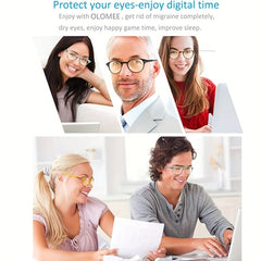 Men's Casual Anti Light Glasses Retro Reading Glasses Protective Glasses