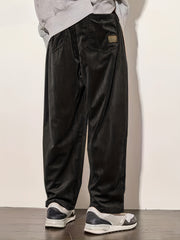 Men's Loose Fit Corduroy Dress Pants