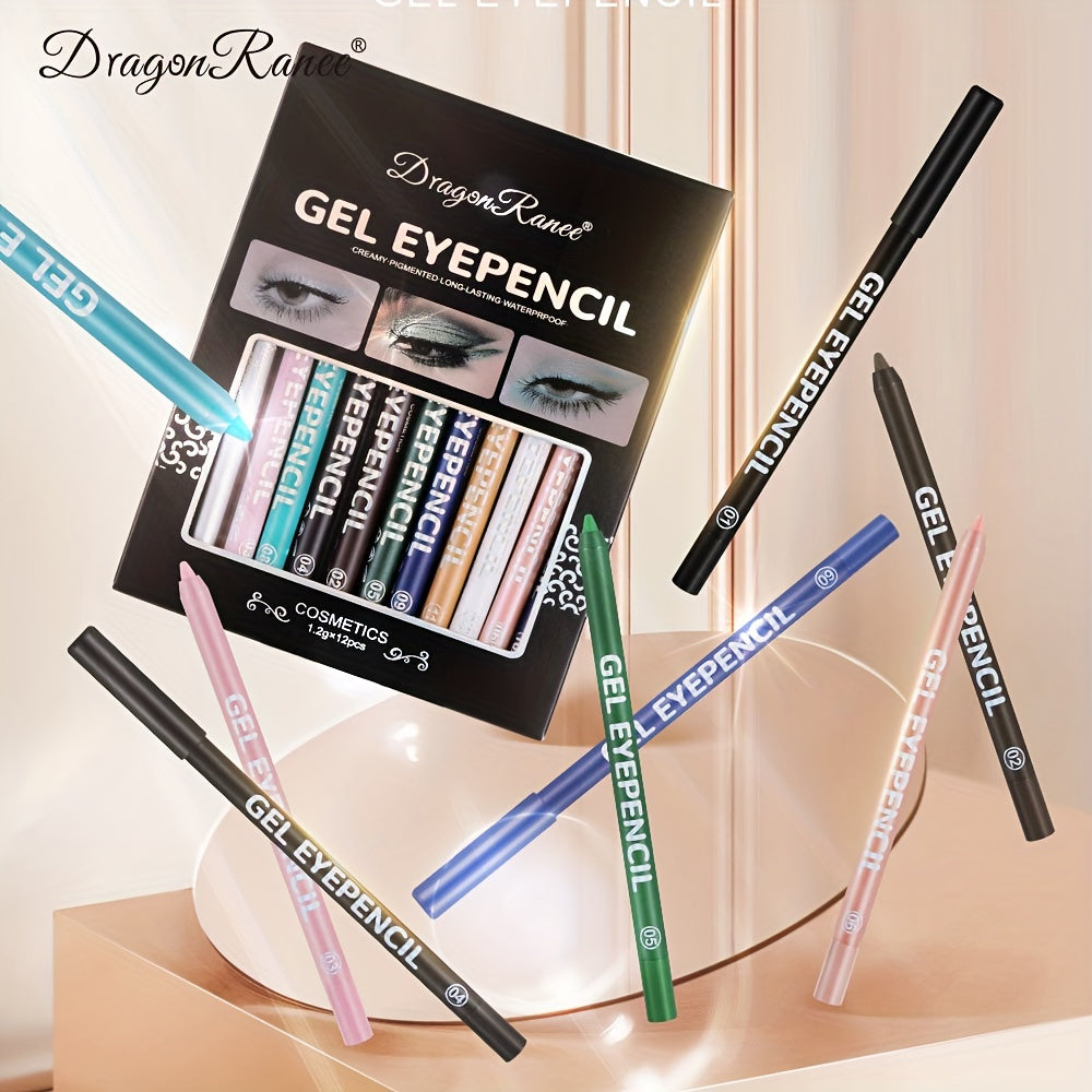 Colorful Eyeliner Pen Pearly Eyeshadow Pencil Gel Green Smudge Proof