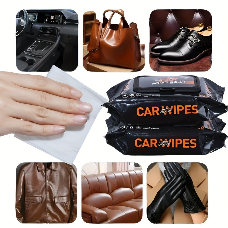 Faux Leather Cleaner Wipes Protectant for Apparel Furniture Car Interior