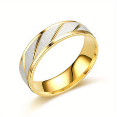 Diagonal Batch Flower Couple Ring