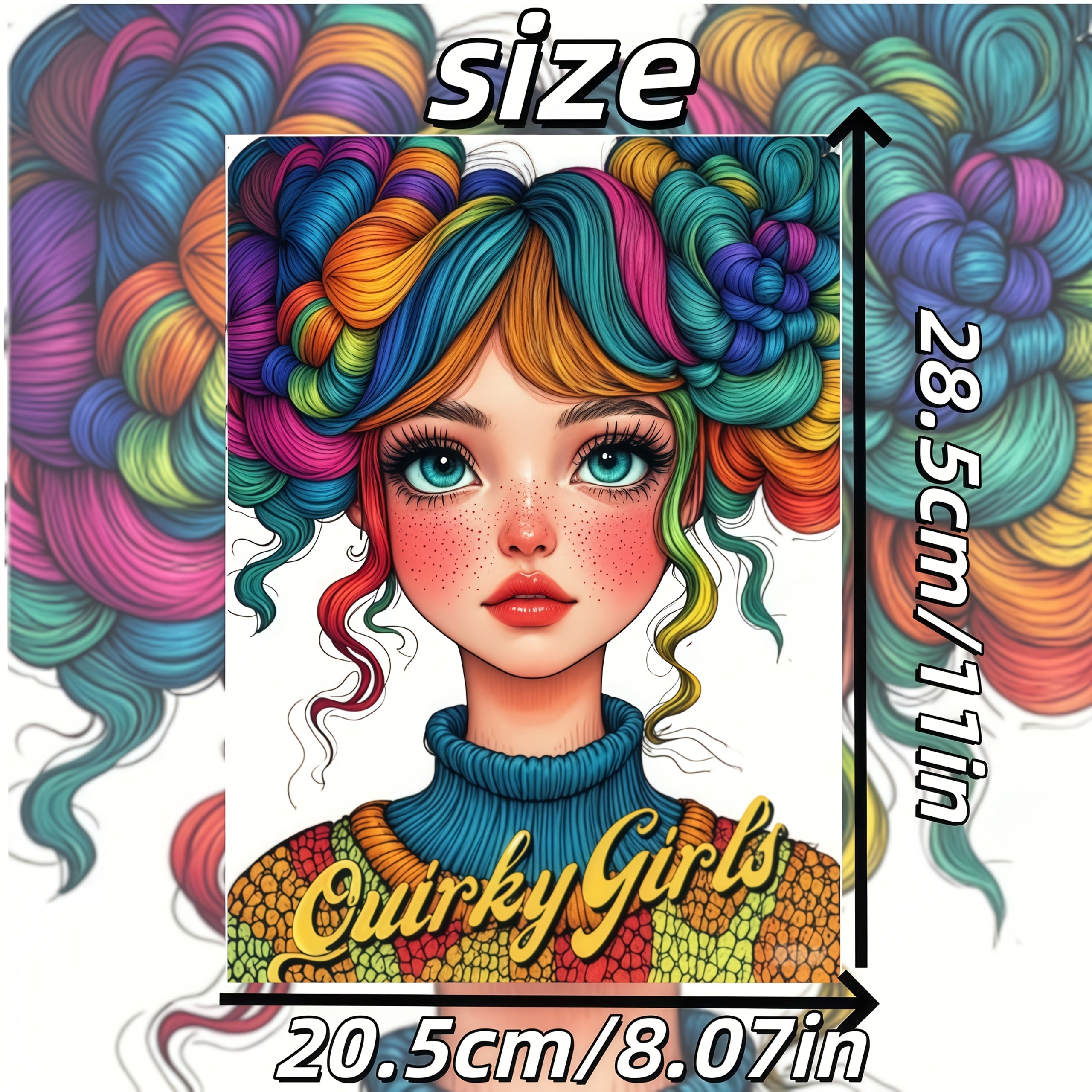 Quirky Girls Coloring World: Unique Patterns Adult Coloring Book