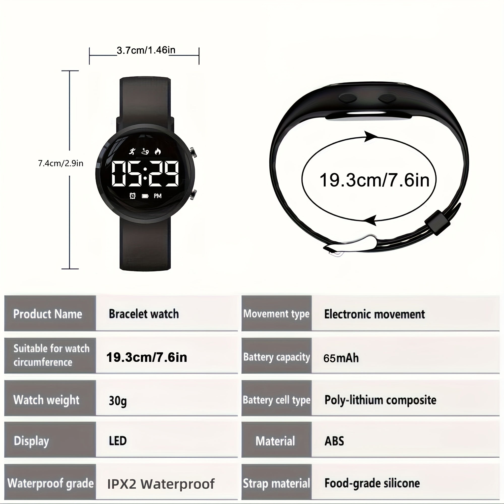 Kids' Activity Tracker Watch with Step Count - Waterproof