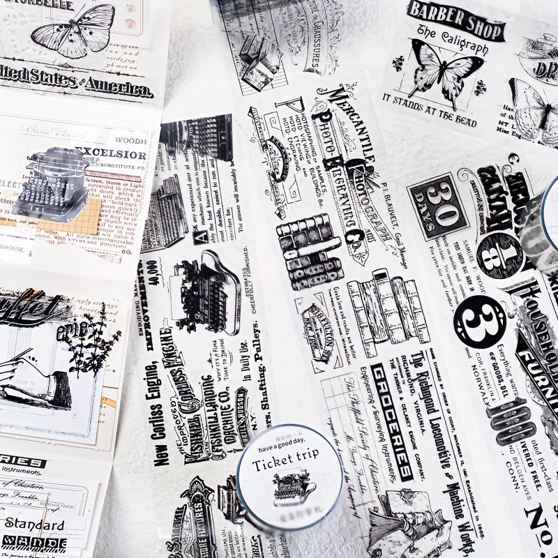 Retro Text Roll Ticket Bag - 6 Styles