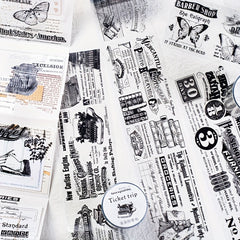 Retro Text Roll Ticket Bag - 6 Styles