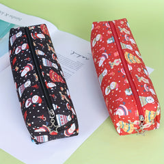 Christmas Snowman Pencil Case Holiday Style Stationery