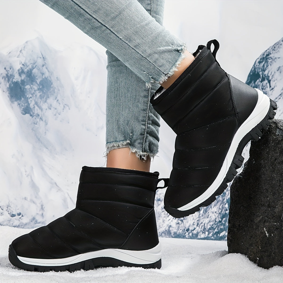 Women's Snow Boots Warm Winter Hiking Boots